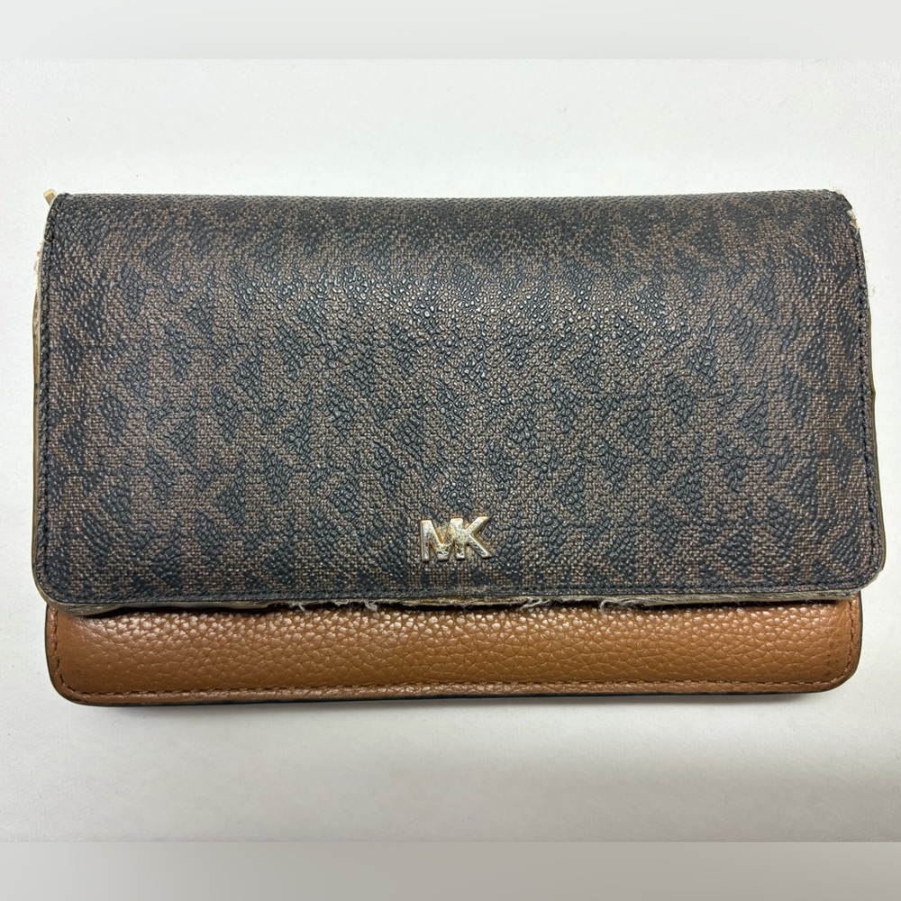 Michael Kors Black and Brown Clutch